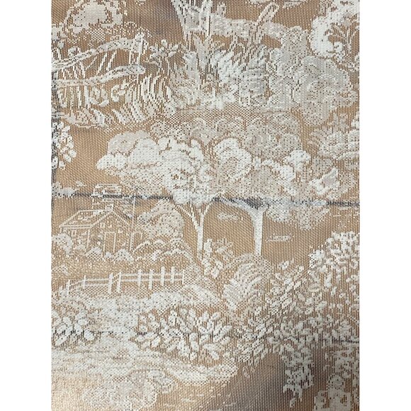 Vintage Lace Curtain Panel Toile Country Cottage Theme Barn 82 x 88 - Picture 5 of 6